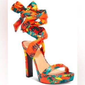 INC International Concepts Vibrant Floral Heels